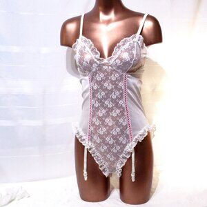 Vintage Teddy Romper Panties w/Garters M